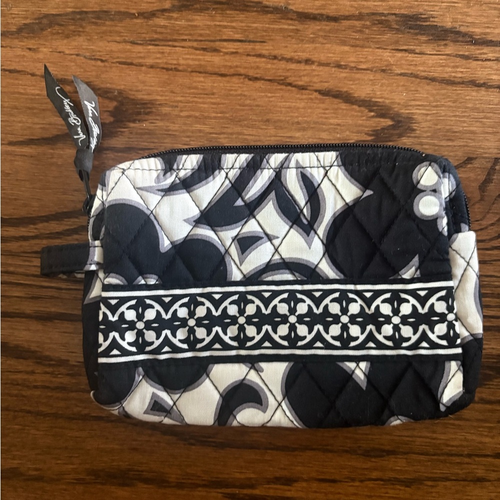 Vera Bradley Black and White Quilted Mini Bag/Pouch